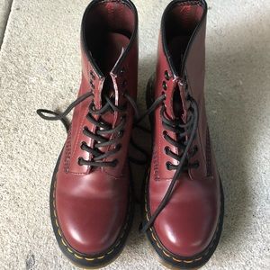Burgundy/Deep Red Dr. Martens Boots